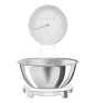 Smeg KSF01WHWW báscula de cocina Cromo, Blanco Encimera Báscula electrónica de cocina