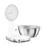 Smeg KSF01WHWW báscula de cocina Cromo, Blanco Encimera Báscula electrónica de cocina