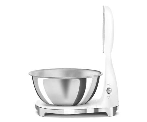 Smeg KSF01WHWW báscula de cocina Cromo, Blanco Encimera Báscula electrónica de cocina