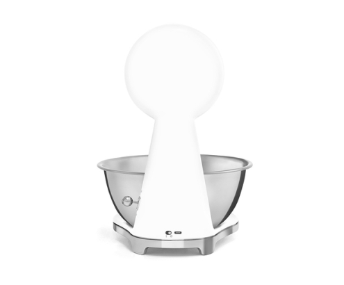Smeg KSF01WHWW báscula de cocina Cromo, Blanco Encimera Báscula electrónica de cocina
