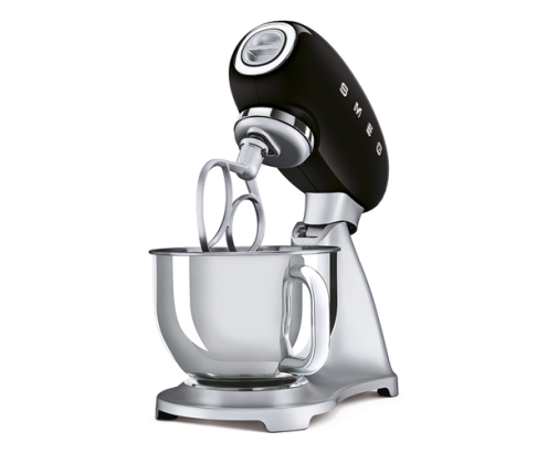 Smeg SMF02BLEU batidora Batidora de varillas 800 W Negro, Plata