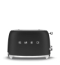 Smeg TSF01BLMEU tostadora 6 2 rebanada(s) 950 W Negro, Acero inoxidable