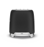 Smeg TSF01BLMEU tostadora 6 2 rebanada(s) 950 W Negro, Acero inoxidable