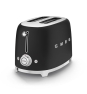 Smeg TSF01BLMEU tostadora 6 2 rebanada(s) 950 W Negro, Acero inoxidable