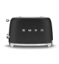Smeg TSF01BLMEU tostadora 6 2 rebanada(s) 950 W Negro, Acero inoxidable