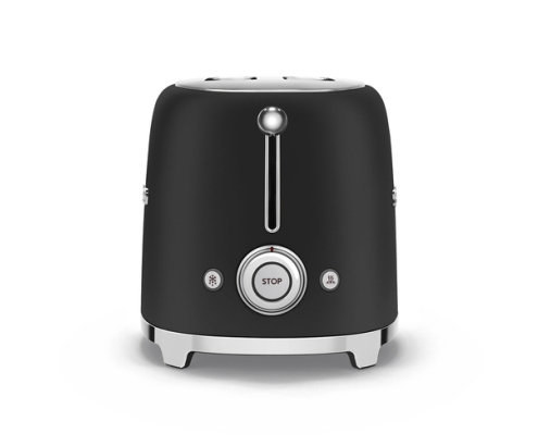 Smeg TSF01BLMEU tostadora 6 2 rebanada(s) 950 W Negro, Acero inoxidable