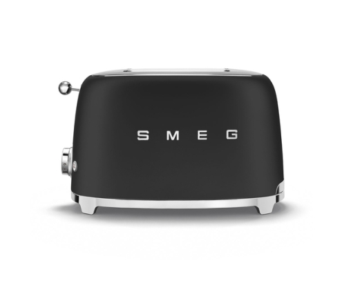 Smeg TSF01BLMEU tostadora 6 2 rebanada(s) 950 W Negro, Acero inoxidable