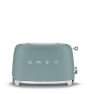 Smeg TSF01EGMEU tostadora 6 2 rebanada(s) 950 W Cromo, Verde