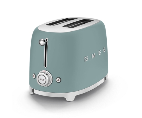 Smeg TSF01EGMEU tostadora 6 2 rebanada(s) 950 W Cromo, Verde
