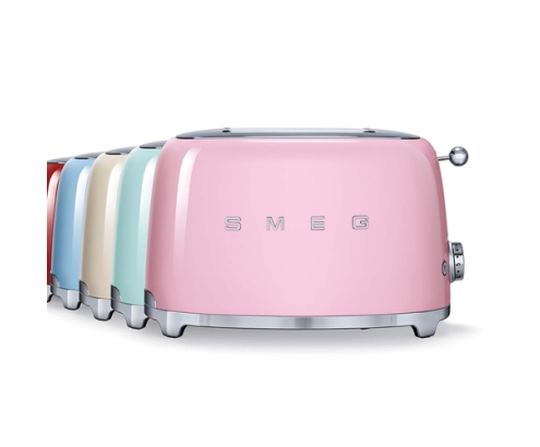 Smeg TSF01PKEU tostadora 6 2 rebanada(s) 950 W Rosa