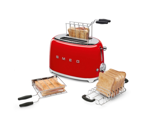 Smeg TSF01RDEU tostadora 6 2 rebanada(s) 950 W Rojo