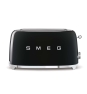 Smeg TSF02BLEU tostadora 6 4 rebanada(s) 1500 W Negro