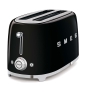 Smeg TSF02BLEU tostadora 6 4 rebanada(s) 1500 W Negro