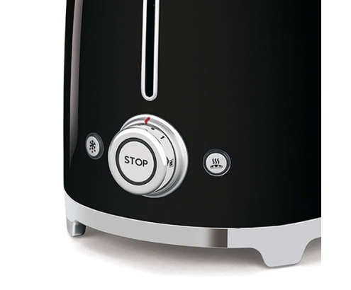 Smeg TSF02BLEU tostadora 6 4 rebanada(s) 1500 W Negro