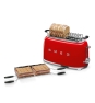 Smeg TSF02RDEU tostadora 6 4 rebanada(s) 1500 W Rojo