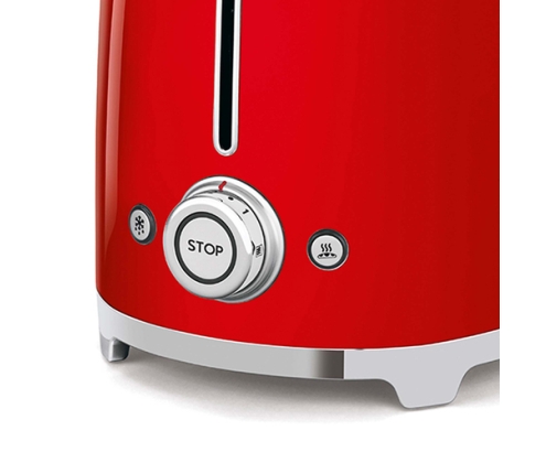 Smeg TSF02RDEU tostadora 6 4 rebanada(s) 1500 W Rojo