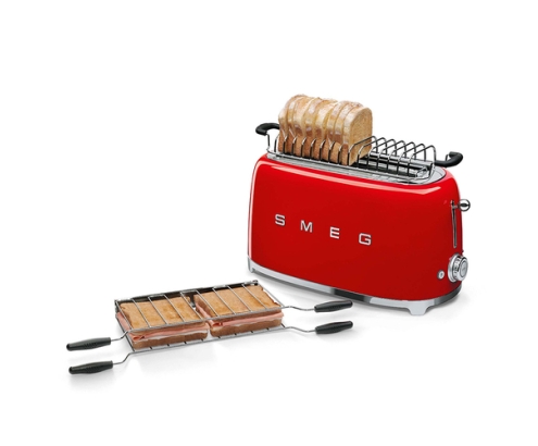 Smeg TSF02RDEU tostadora 6 4 rebanada(s) 1500 W Rojo