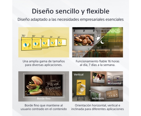 Sony FW-55EZ20L pantalla de señalización Pantalla plana para señalización digital 139,7 cm (55