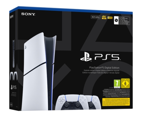 Sony Playstation 5 Slim Digital 825 GB Wifi Negro, Blanco