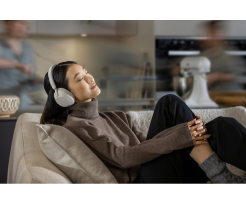 Sony WH-1000XM5 Auriculares Inalámbrico y alámbrico Diadema Llamadas/Música Bluetooth Plata, Blanco
