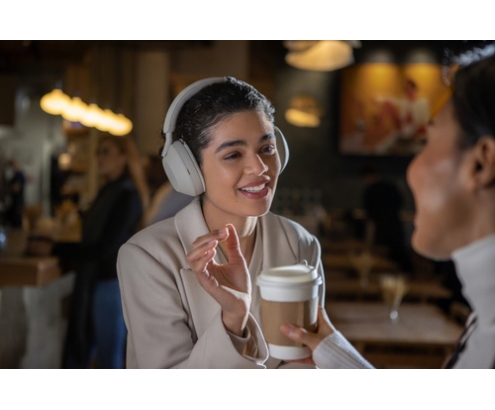 Sony WH-1000XM5 Auriculares Inalámbrico y alámbrico Diadema Llamadas/Música Bluetooth Plata, Blanco