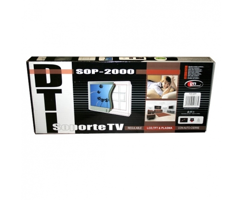 SOPORTE PARED OMB FIXPLASMA 400 PANTALLA 24P - 65P + EXTENSIÍ“N BRAZO 3 ARTICULACIONES PLATA SOP-2000+REACH