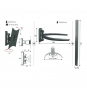 SOPORTE PARED ORIENTABLE PANTALLA 10P - 50P NEGRO LUNAR-GENIO