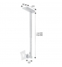 SOPORTE TECHO OMB HISOLUTION ORIENTABLE 10P - 32P PLATA HISOLUTION