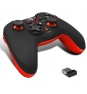 SPIRIT OF GAMER XGP GAMEPAD INALAMBRICO 2.4GHZ VIBRACION RECEPTOR NANO PC PS3 NEGRO ROJO SOG-RFXGP