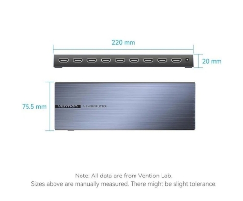 Splitter HDMI 8 en 1 Vention AKQB0-EU/ 8xHDMI