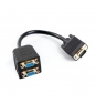 SPLITTER LANBERG VGA MACHO A 2X VGA HEMBRA NEGRO 20CM AD-0020-BK