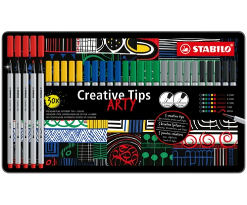 STABILO ARTY Estuche 30 uds. en 6 colores