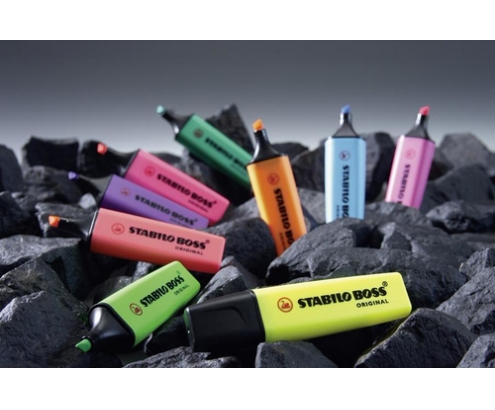 STABILO BOSS Original marcador 1 pieza(s) Punta de cincel Amarillo