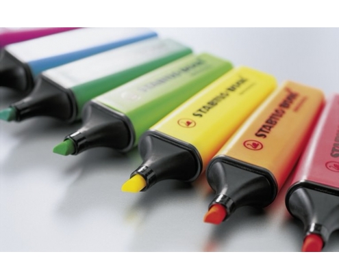 STABILO BOSS Original marcador 1 pieza(s) Punta de cincel Amarillo