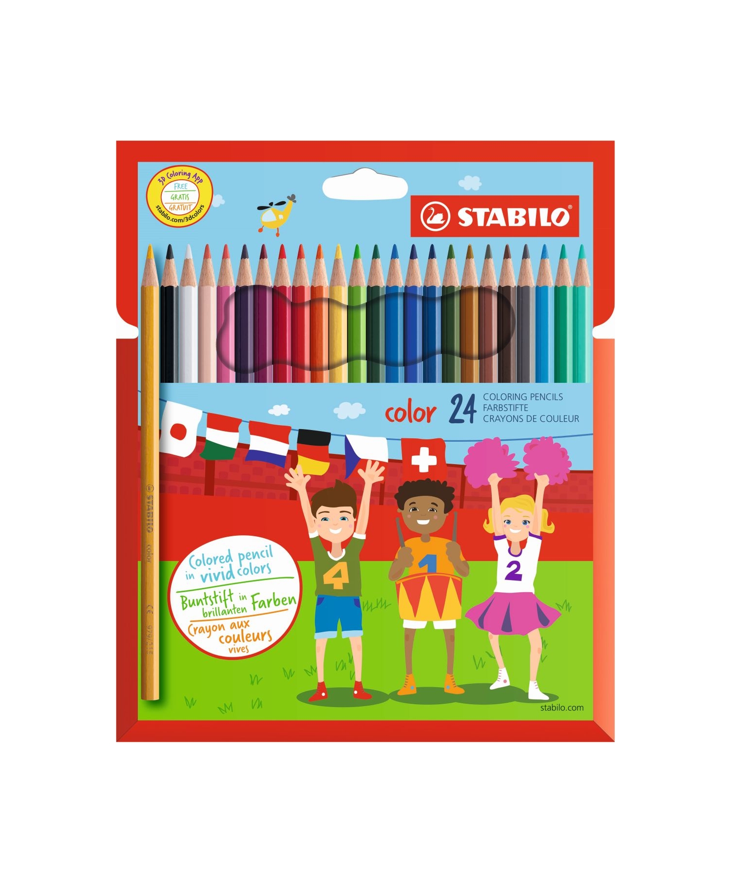 Stabilo CF24 Pastelli color lapices multicolor 24 piezas