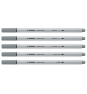 STABILO Creative Tips rotulador Negro, Gris claro 10 pieza(s)