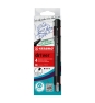 STABILO dr!ver rotulador de punta fina Fino Negro, Azul, Verde, Rojo 4 pieza(s)