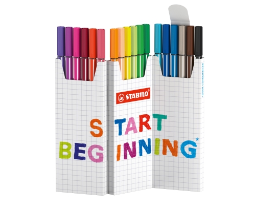 STABILO Pen 68 rotulador Medio Multicolor 18 pieza(s)