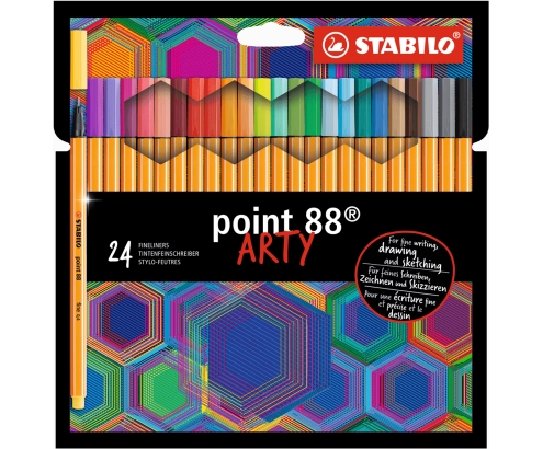 STABILO point 88 ARTY rotulador de punta fina Multicolor 24 pieza(s)