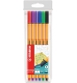 STABILO point 88 rotulador de punta fina Negro, Azul, Verde, Lila, Rojo, Violeta 6 pieza(s)