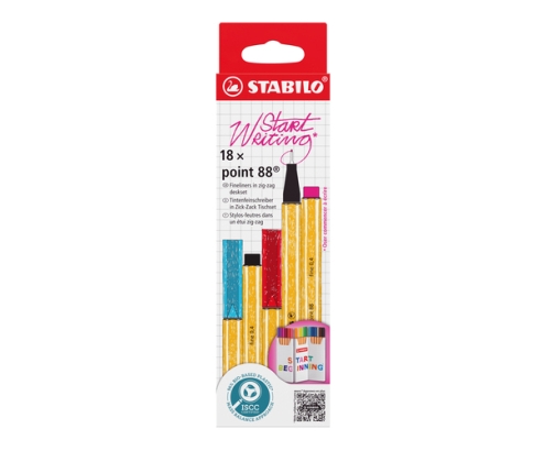 STABILO point 88 rotulador Fino Multicolor 18 pieza(s)