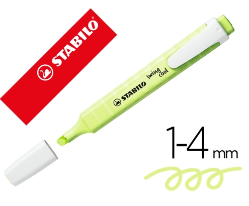 STABILO swing cool Pastel marcador 10 pieza(s) Punta de cincel Amarillo