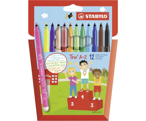 STABILO Trio A–Z rotulador Fino Multicolor 12 pieza(s)