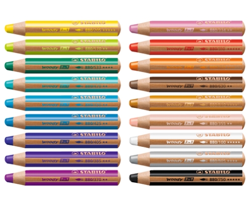 STABILO Woody 3 in 1 Multicolor 18 pieza(s)