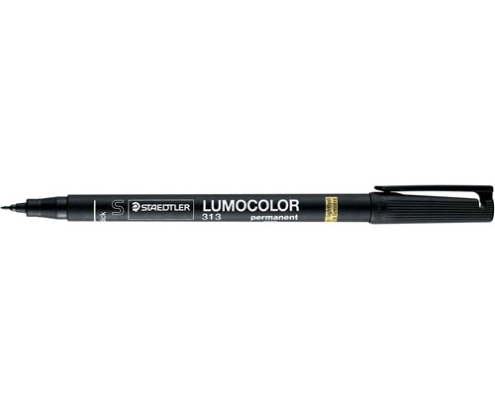 Staedtler 313-2 marcador permanente Punta redonda Negro 10 pieza(s)