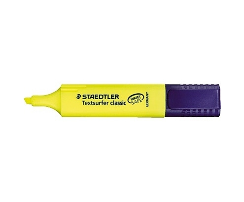 Staedtler 364-1 marcador 1 pieza(s) Punta de cincel Amarillo