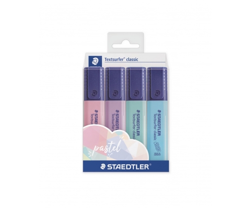 Staedtler 364 C marcador 4 pieza(s) Azul claro, Menta, Rosa, Violeta