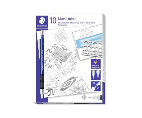 Staedtler Mars micro 775 lápiz mecánico 0,7 mm B 10 pieza(s)