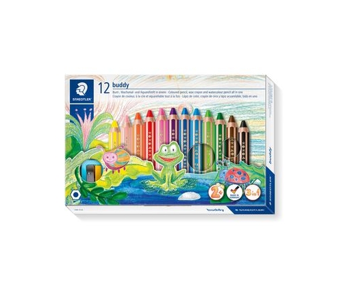 Staedtler Noris buddy 140 Negro, Azul, Marrón, Verde, Magenta, Naranja, Rojo, Violeta, Amarillo 12 pieza(s)