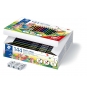 Staedtler Noris colour 185 Negro, Azul, Marrón, Verde, Azul claro, Verde claro, Magenta, Mauve, Naranja, Melocotón, Rojo, Amarillo 144 pieza(s)
